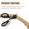 Vandham Natural Jute Rope, 4-Strand Thick Nautical Rope (1/2 inch