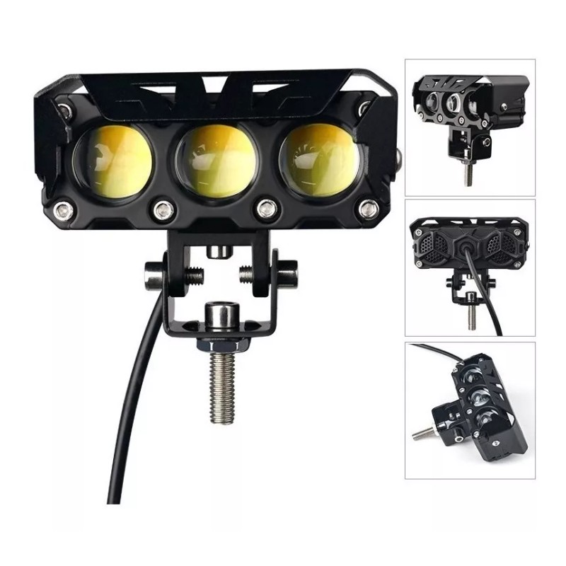 yuqing.fc Par Faros De Lupa Luz Led Spot Doble Color