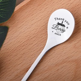 Best Friend Thank You Gifts for Friends Coworkers Christmas Birthday Gifts for Bestie Employee Staff Appreciation Gifts for Coworkers Friends Thank You Berry Much Gift Strawberry Thank You Gift Spoons