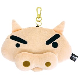 T's Factory Crayon Shin-chan Plush Pass Case Buriburi Zaemon++