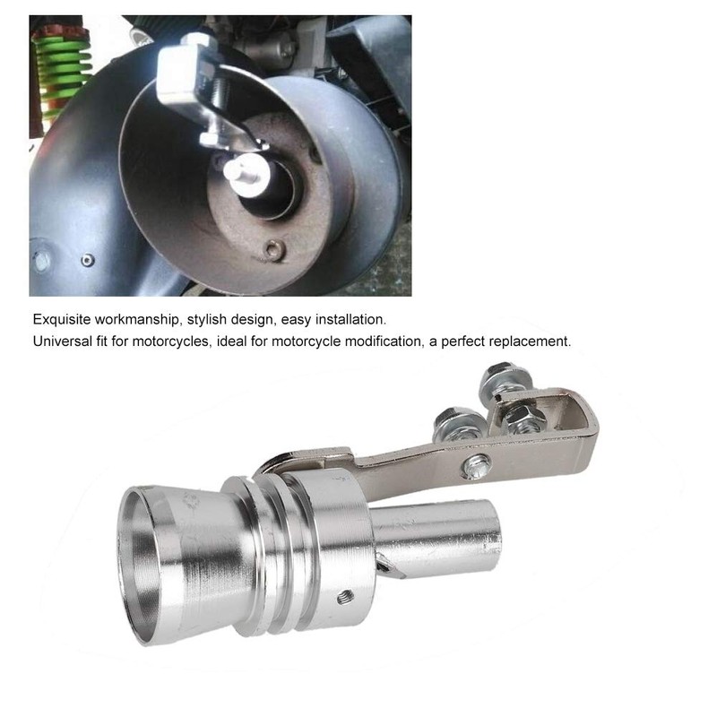 Turbo Sound Whistle, Trumpet Type Universal Exhaust Pipe Tailpipe BOV