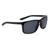 Dragon Men's Melee Rectangular Sunglasses, Shiny Black/Smoke, 59 mm