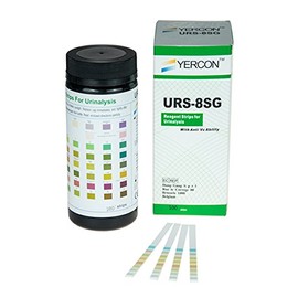 Yercon Urine Infection Test 8 Parameter Urine Dip Test (100 Test Strips per Pack)