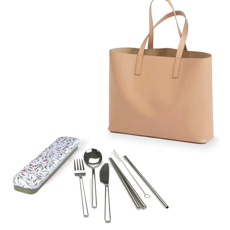 RetroKitchen Carry Your Cutlery Reusable Cutlery Kit - Eucalyptus
