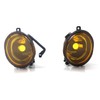 Jikeyuch 1 Pair Left Right Front Bumper Fog Lights Lamp