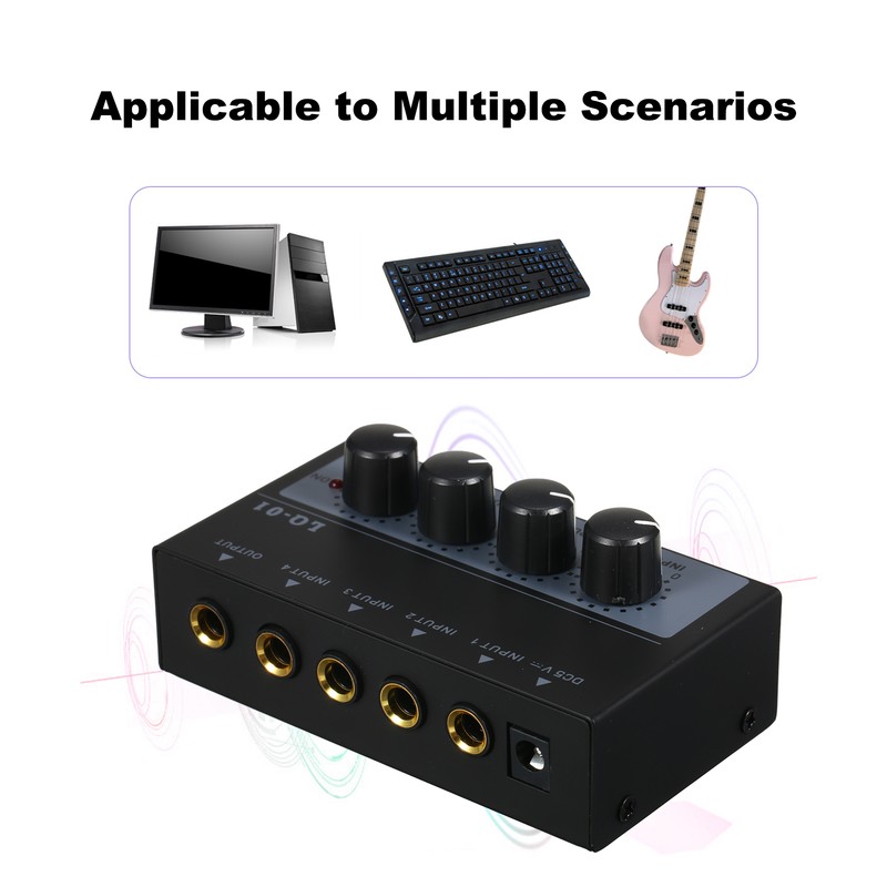 Ultra Low Noise 4 Channel Mixer 4 Input 1 Output