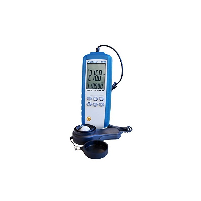 Peaktech 5086 Digital LED Lux Meter 3 3/4 Digit