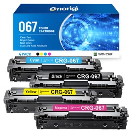 Onorigi 067 Toner Cartridges Set Compatible with Canon 067 067H Toner cartridges MF656Cdw MF654Cdw for Canon imageCLASS MF656Cdw MF654Cdw Toner cartridges MF653Cdw LBP633Cdw LBP632Cdw (067, 4 Pack)