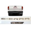 GMC 2PCS Chrome Rear Tailgate SIERRA SLT Emblem GMC Sierra