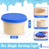 Webake Silicone Ice Cream Containers with Lids, 8oz Homemade Ice