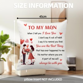 Valentine Gift for Husband,Gift for Husband,Husband Gift,Birthday Gifts for Husband,Cushion Covers,Gift Ideas for Husband,Best Husband Gifts, for Him,Gifts for Husband Christmas