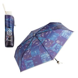 Wpc. PT-AQ002-002 Vinyl Umbrella, Art Aquarium x Wpc. Umbrella, Mini Blue, Folding Umbrella, Lightweight, For Commuting to Work or School, Travel, Stylish, Cute, Women's, Beautiful, Goldfish, Aquarium