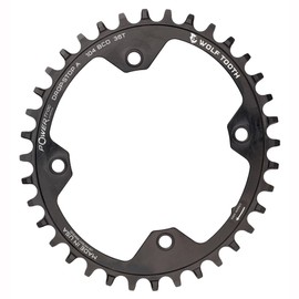 Wolf Tooth Components 104 Bcd Oval Chainring Black, 32T