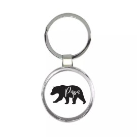 Gift Keychain : Papa Bear Fathers Day Christmas Birthday Grandfather Father Dad