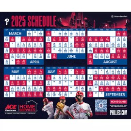 FREE Ship Philadelphia Phillies 2025 Baseball Season Schedule Magnet Magnetic