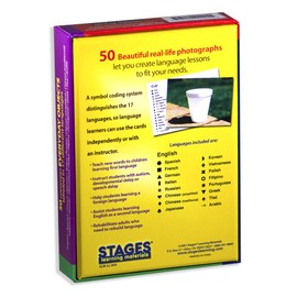 Stages Learning Materials Lang-O-Learn ESL Everyday Objects Vocabulary Photo Cards Flashcards for English, Spanish, French, German, Italian, Chinese