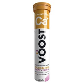 Voost Calcium Plus Berry + Vanilla Effevescent Tablets 20 Pack