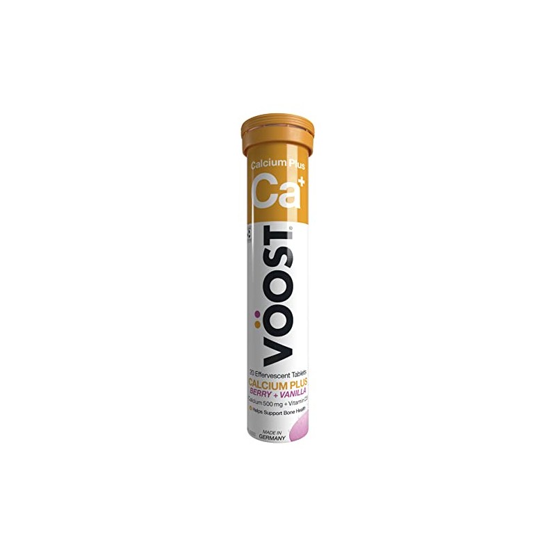 Voost Calcium Plus Berry + Vanilla Effevescent Tablets 20 Pack