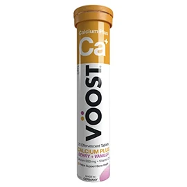 Voost Calcium Plus Berry + Vanilla Effevescent Tablets 20 Pack