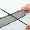 JNAWA Chainsaw File Metal File Set with Handle Round Chainsaw