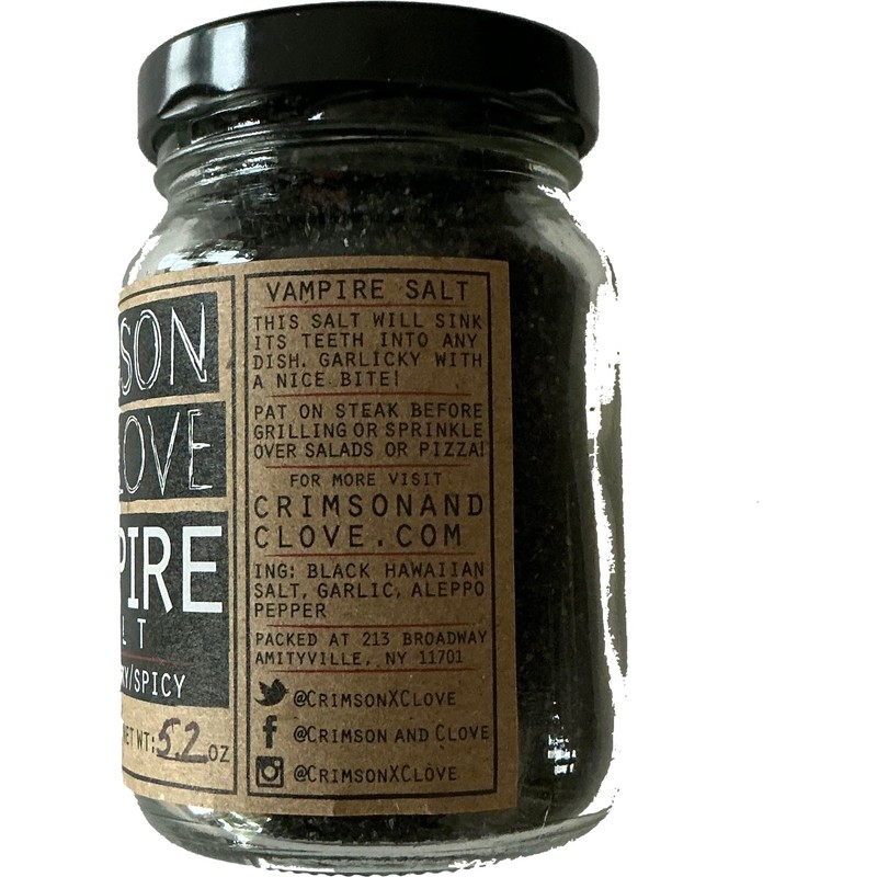 Vampire Salt (Black Hawaiian Garlic Salt with Aleppo Pepper) by