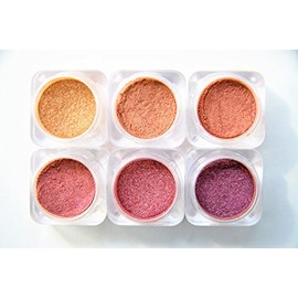 Mica Powder Pigment for Makeup - Lip Gloss Pigment Powder for Lipstick - Pigment Powder for Nails - Loose Mica Pigment Powder for Face & Body - Naked Cosmetics Naturally Nude Collection of 6