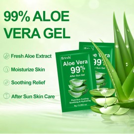 120 Pack Travel Size Aloe Vera Gel for Face, Hair & Body, Sunburn Relief, 99% Pure Aloe Vera Gel for After Sun Skin Care Relief, Soothing Hydrating Non-Greasy, Bulk Mini Portable Travel Packet
