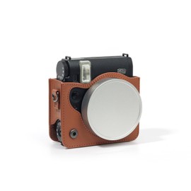 MUZIRI KINOKOO Lens Cap for Fuji Mini 99 Instant Camera, Aluminum Alloy Dustproof Fuji Mini 99 Lens Cover in Flocking Internal with Anti-Loss Rope - Silver