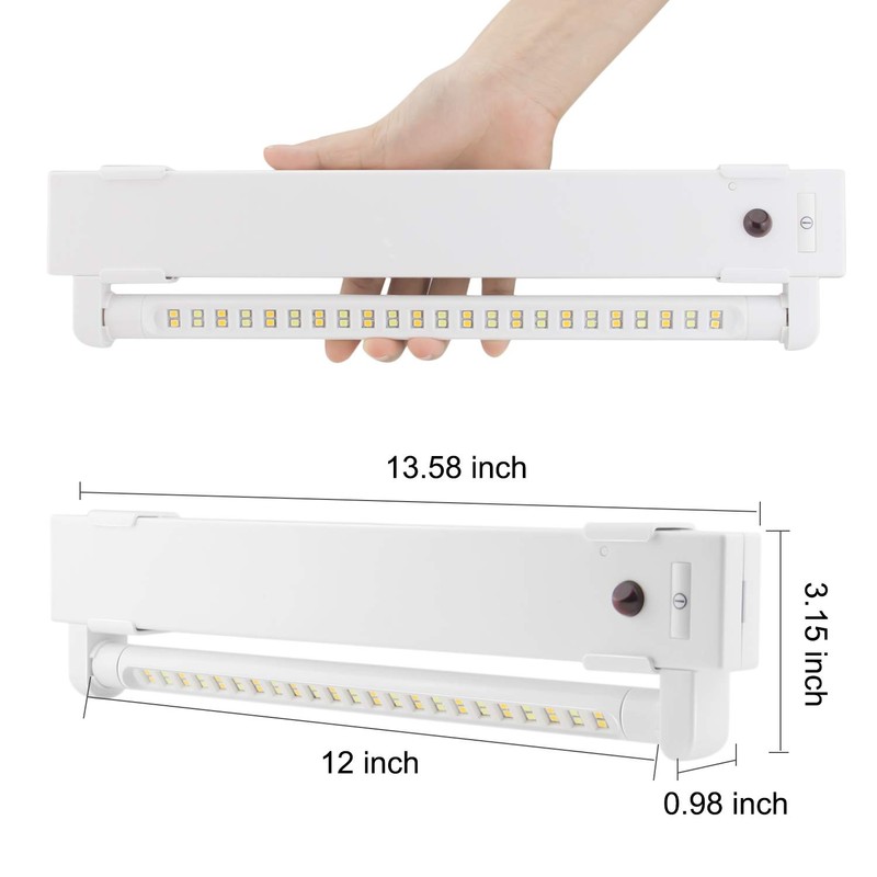 LUXSWAY 46 LED Super Bright Under Cabinet Lighting Battery Operated,