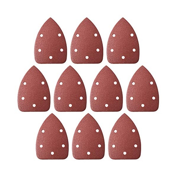 uxcell Detail Sander Sandpaper, Triangular Sanding Paper, Hook and Loop
