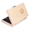 20 Grid Coin Collection Box Wooden Coin Protection Storage Box
