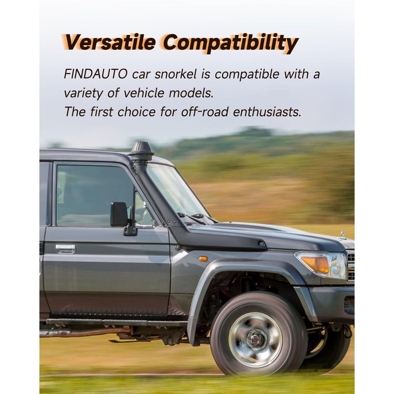 FINDAUTO car snorkel kit fit for 1999-2004 for Jeep for