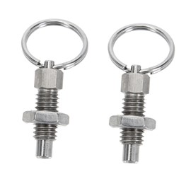 WHAMVOX 6pcs Stainless Steel Spring Plunger Locking Pin Pull Plunger for Projects Precise Positioning and Easy Installation Compact Design for Practical Use