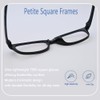 Onrtry Fake Clear Glasses Non Prescription Eyeglasses Rectangular Frame Eyewear(Bright