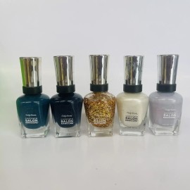 Sally Hansen Lot of 5 Assorted Sally Hansen Complete Salon Manicure Nail Polish Glitter