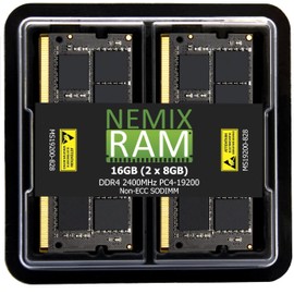 NEMIX RAM 16GB (2X8GB) DDR4 2400MHZ PC4-19200 2Rx8 1.2V 260-PIN Non-ECC Unbuffered SODIMM KIT Compatible with POSIFLEX XT-6515 JIVA High-End Fanless POS Terminal