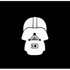 Darth Vader Baby MKR Decal Vinyl Sticker |Cars Trucks Vans Walls Laptop|White|5.5 x 3.9 in|MKR1566