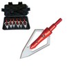 EOOENOON Hunting Broadheads 100 Grain, Archery Broadheads Screw-in Arrow Heads