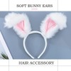 Pink Bunny Ears Furry Rabbit Ears Cute Fluffy Easter Bunny