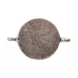 Nunn 1 Antiqued Silver Plated Pewter Small LINK Circle Bezel Pendant