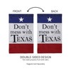 Gifted Living Don't Mess with Texas Garden Flag
