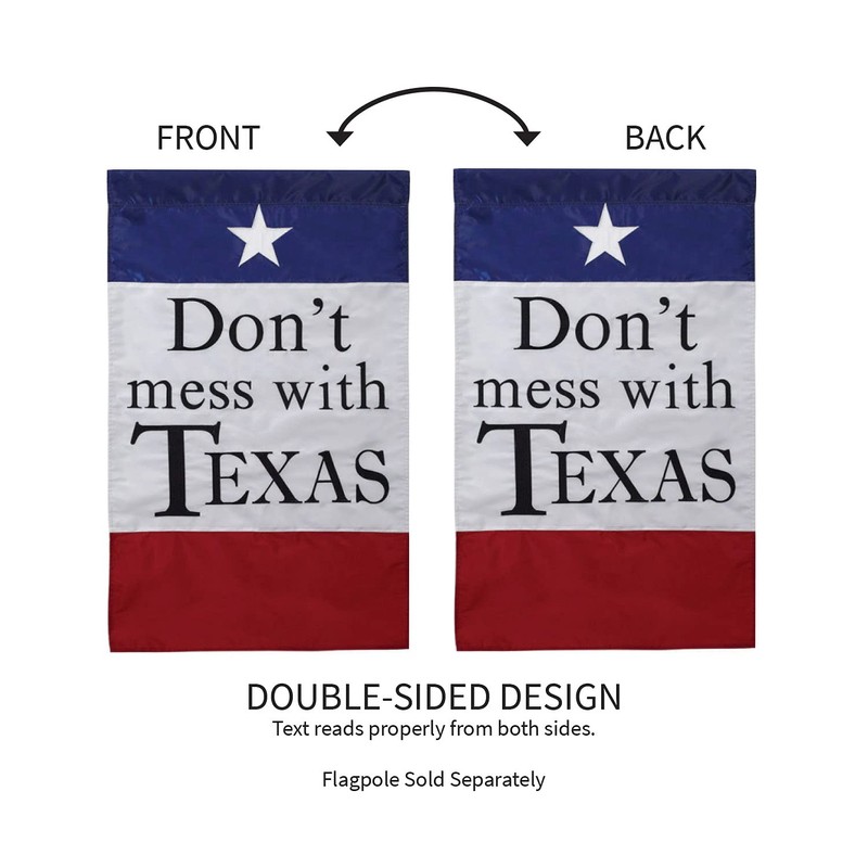 Gifted Living Don't Mess with Texas Garden Flag