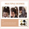 Baluue 8pcs Girls Hair Claw Clips Set Hair Bun Clip