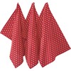 REDBEST Tea Towel, Drying Cloth Dots Pack of 3, 100%