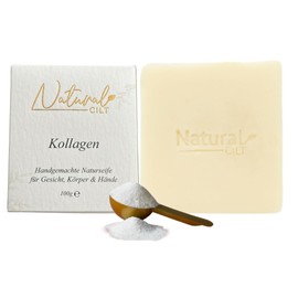 Natural Cilt Collagen Soap - 100% Natural Soap - No Harmful Ingredients - Certified - Handmade - Shower Soap for All Skin Types - Shower Gel - Natural Food