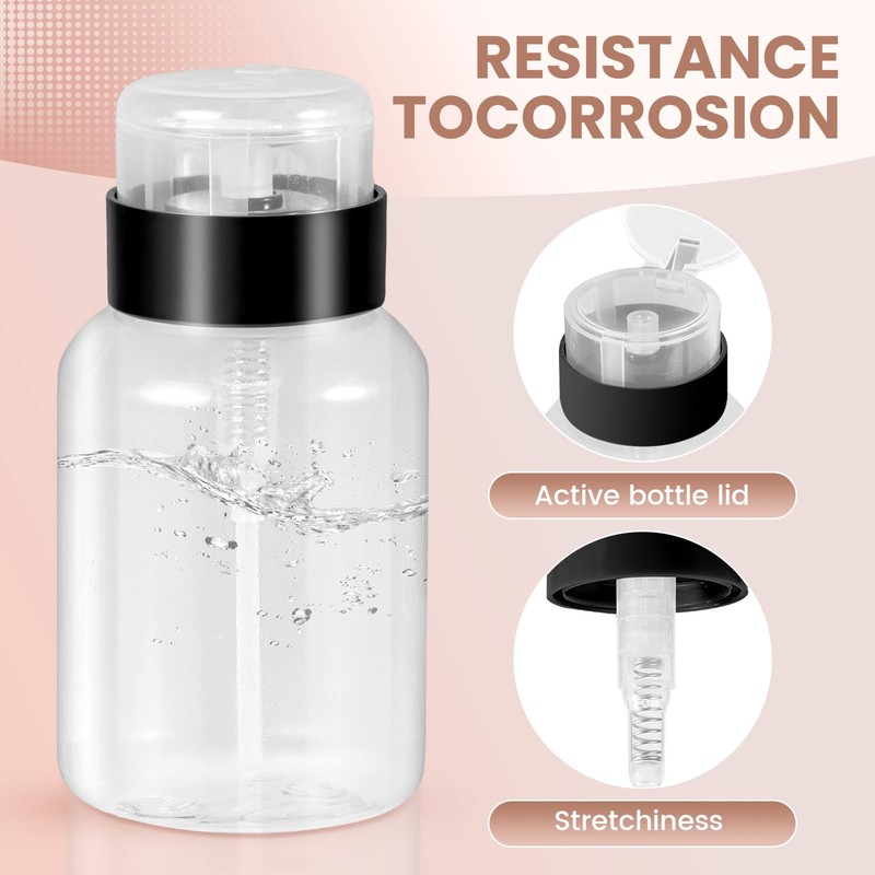 Nail Polish Remover Pump, YAMYONE 2 Pack Acetone Pump Dispenser,