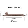 Marwood Bear Door Draft Stopper, 32 inch, 2.2lb, Polyester, Cute