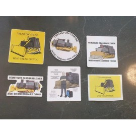 SHADY BRADY ENTERPRISES MARVIN HEEMEYER KILLDOZER STICKERS (6)  ***WORLDWIDE  SHIPPING***