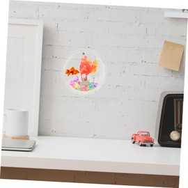 Mipcase Wall Mounted Decorative Fish Tank Multifunctional Hydroponic Planter Flowerpot for Home Decor Transparent Design for Creative Wall Hanging for Aquatic Plants Fish Random Color