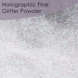 Craft And Party Holographic Iridescent Glitter - 6.35oz Fine Powder for Craft, Hair, Nail and Body
